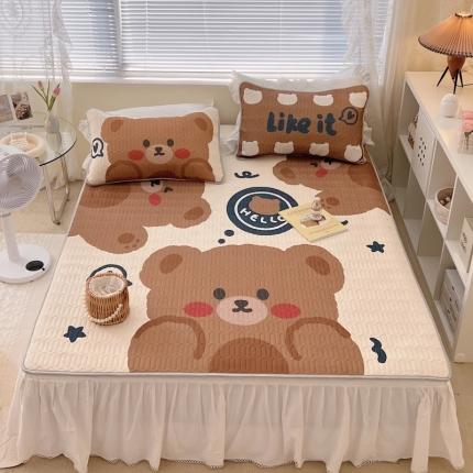 91家纺网 家纺一手货源 找家纺 总1 顾里家纺 新款韩系ins印花凉感软席凉席-场景一