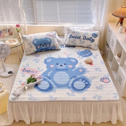 91家纺网 家纺一手货源 找家纺 总1 顾里家纺 新款韩系ins印花凉感软席凉席-场景一