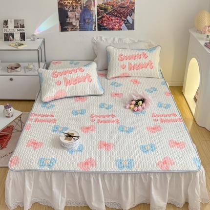 91家纺网 家纺一手货源 找家纺 总1 顾里家纺 新款韩系ins印花凉感软席凉席-场景一