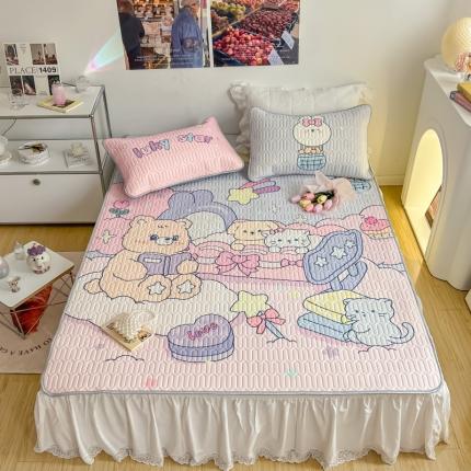 91家纺网 家纺一手货源 找家纺 总2 顾里家纺 新款韩系ins印花凉感软席凉席-场景一