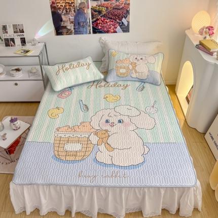 91家纺网 家纺一手货源 找家纺 总2 顾里家纺 新款韩系ins印花凉感软席凉席-场景一