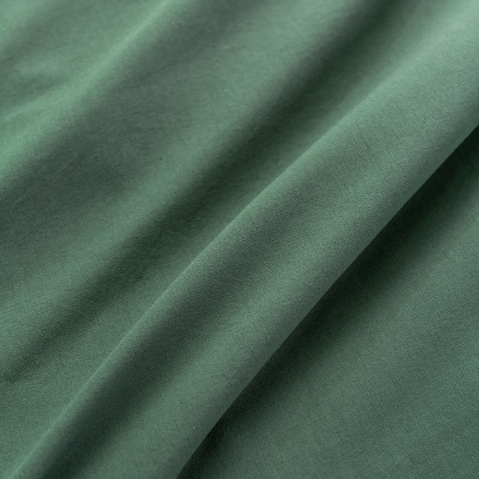 91家纺网 家纺一手货源 找家纺 简宜家居 2022新款纯色水洗棉纽扣款四件套 慕晴-墨绿