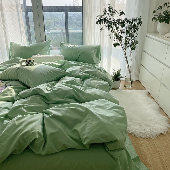 91家纺网 家纺一手货源 找家纺 (总)  千朵 2022新款全棉水洗棉四件套