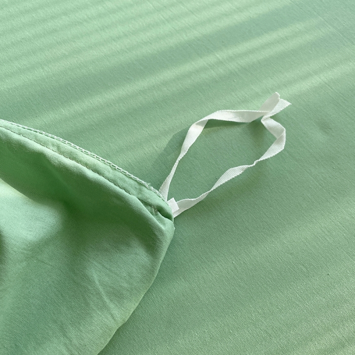 91家纺网 家纺一手货源 找家纺 千朵 2022新款全棉水洗棉四件套 垂柳绿