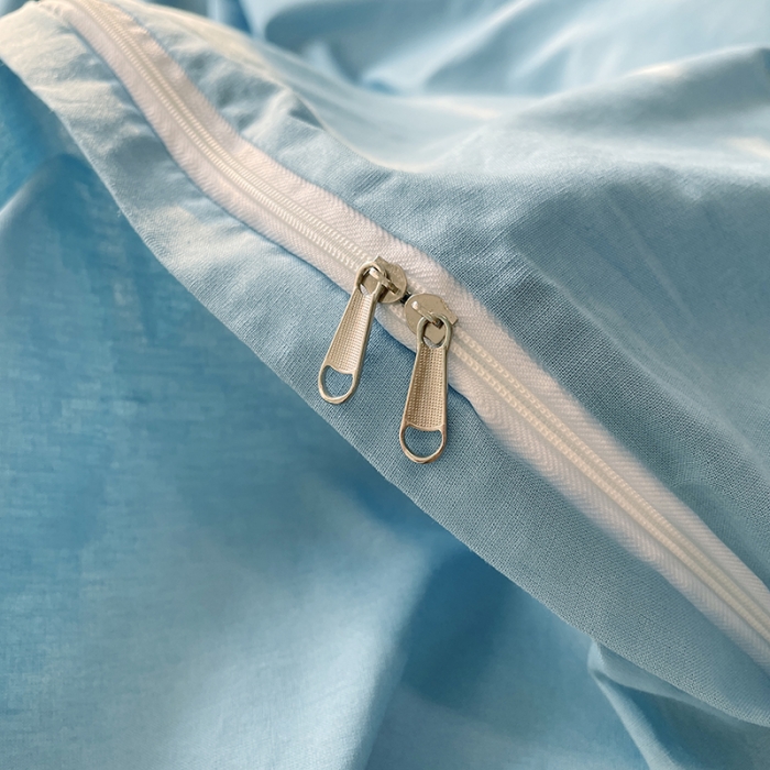 91家纺网 家纺一手货源 找家纺 千朵 2022新款全棉水洗棉四件套 潜水兰