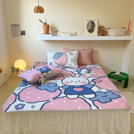 91家纺网 家纺一手货源 找家纺 （总）顾里家纺 2022新款韩系凉感印花大版软席