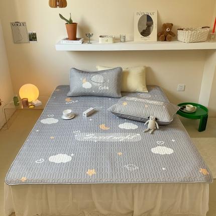 91家纺网 家纺一手货源 找家纺 顾里家纺 2022新款韩系凉感印花大版软席 星空