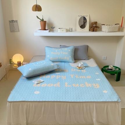 91家纺网 家纺一手货源 找家纺 顾里家纺 2022新款韩系凉感印花大版软席 芝士奶酪