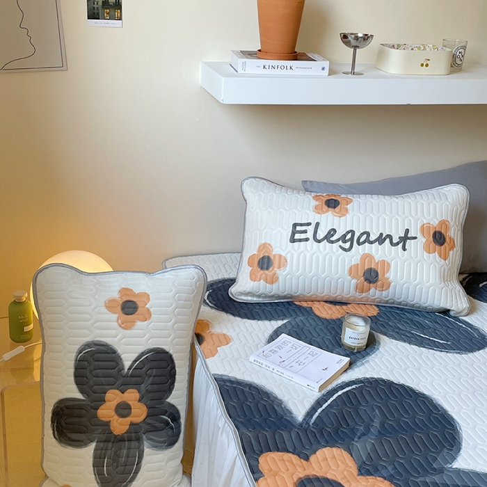 91家纺网 家纺一手货源 找家纺 顾里家纺 2022新款韩系凉感印花大版软席 黑旋风