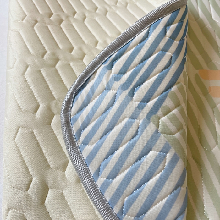 91家纺网 家纺一手货源 找家纺 顾里家纺 2022新款韩系凉感印花圆网软席 几何空间