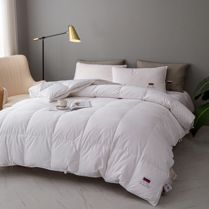 91家纺网 家纺一手货源 找家纺 （总）岚司羽新款全棉子母被羽绒被95%白鹅绒