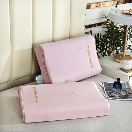 91家纺网 家纺一手货源 找家纺 （总）其乐枕芯 2023新款全棉贡缎艾草刺绣乳胶枕超30天不退不换