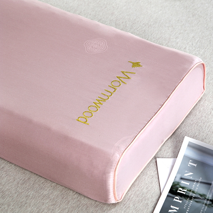 91家纺网 家纺一手货源 找家纺 （总）其乐枕芯 2023新款全棉贡缎艾草刺绣乳胶枕超30天不退不换