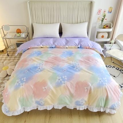 91家纺网 家纺一手货源 找家纺 （总）卡普 2025新款全棉韩版荷叶花边单被套