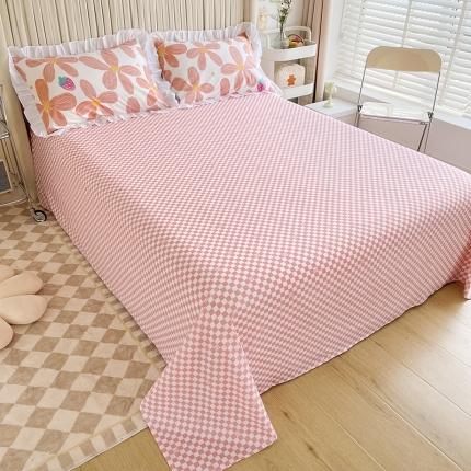 91家纺网 家纺一手货源 找家纺 （总）卡普 2025新款全棉韩版荷叶花边床单+枕套