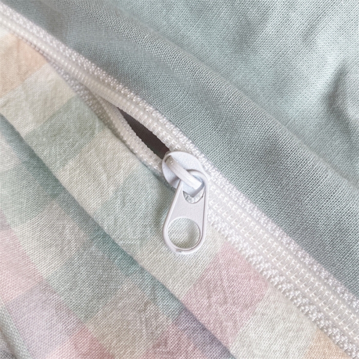 91家纺网 家纺一手货源 找家纺 蓝巢 2022新款全棉水洗棉学生季套件 冰激凌绿