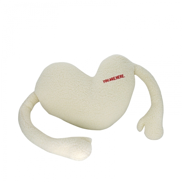 91家纺网 家纺一手货源 找家纺 美茉 2022新款爱的相拥心形抱枕 白色