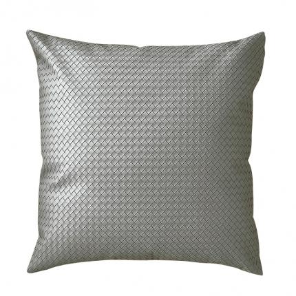 91家纺网 家纺一手货源 找家纺 美茉 2022新款编织纹皮革抱枕靠垫 星灰