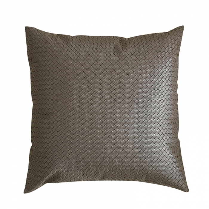 91家纺网 家纺一手货源 找家纺 （总）美茉 2023新款编织纹皮革抱枕靠垫