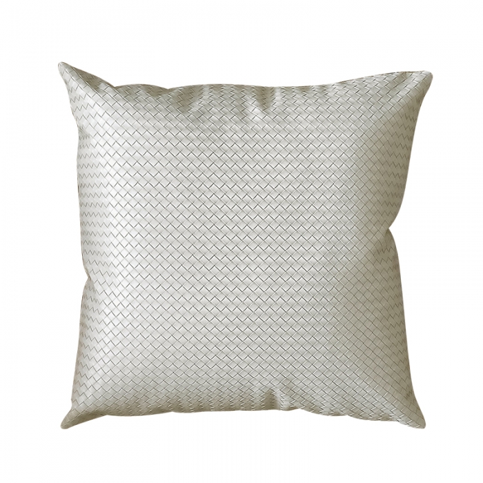 91家纺网 家纺一手货源 找家纺 （总）美茉 2023新款编织纹皮革抱枕靠垫