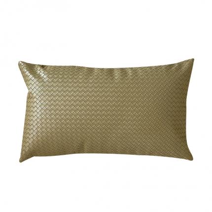 91家纺网 家纺一手货源 找家纺 （总）美茉 2023新款编织纹皮革抱枕腰枕