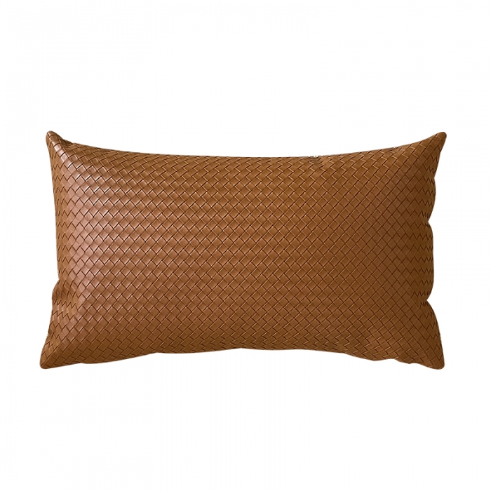 91家纺网 家纺一手货源 找家纺 （总）美茉 2023新款编织纹皮革抱枕腰枕