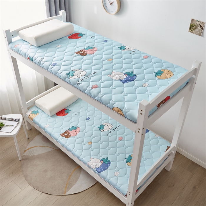 91家纺网 家纺一手货源 找家纺 寐珂 2025新款A类针织大豆学生床垫 欢乐家族