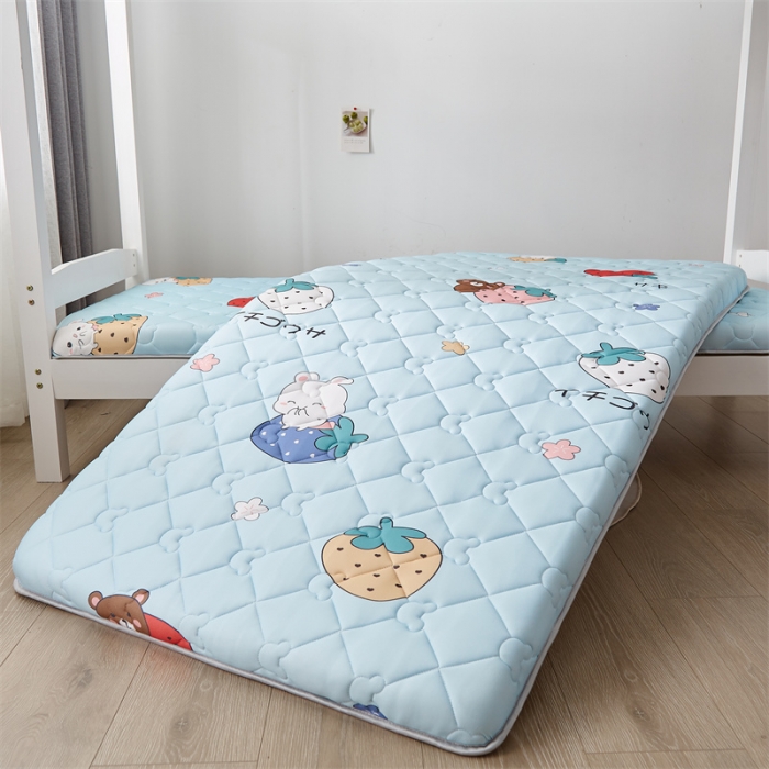 91家纺网 家纺一手货源 找家纺 寐珂 2025新款A类针织大豆学生床垫 欢乐家族