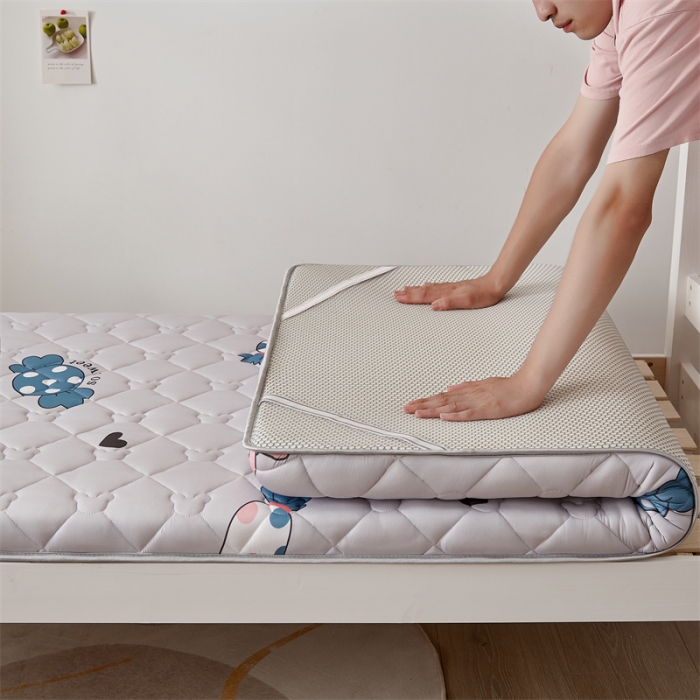 91家纺网 家纺一手货源 找家纺 寐珂 2025新款A类针织大豆学生床垫 可爱甜心