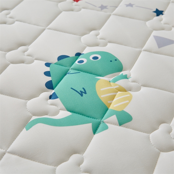 91家纺网 家纺一手货源 找家纺 寐珂 2025新款A类针织大豆学生床垫 恐龙世界