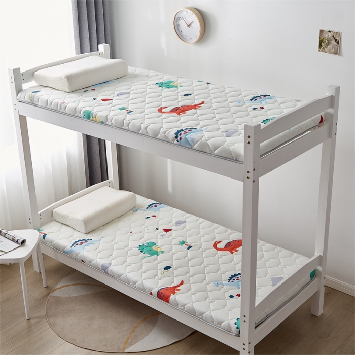 91家纺网 家纺一手货源 找家纺 寐珂 2025新款A类针织大豆学生床垫 恐龙世界