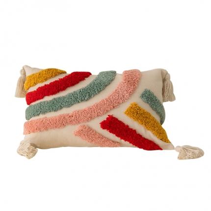 91家纺网 家纺一手货源 找家纺 美茉 2022新款卡通簇绒绣抱枕 彩虹长