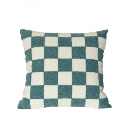 91家纺网 家纺一手货源 找家纺 （总）美茉 2022新款棋盘格毛巾绣抱枕