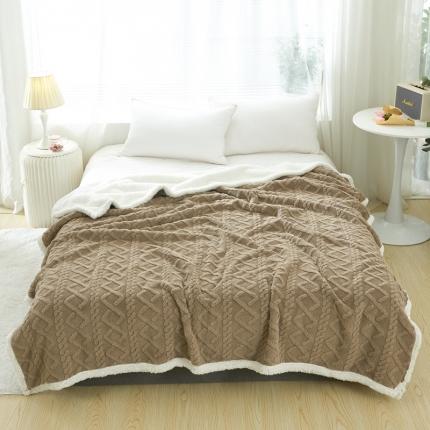 91家纺网 家纺一手货源 找家纺 (总) 馨米莱 2024新款AB版塔肤绒毛毯