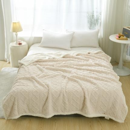 91家纺网 家纺一手货源 找家纺 (总) 馨米莱 2024新款AB版塔肤绒毛毯