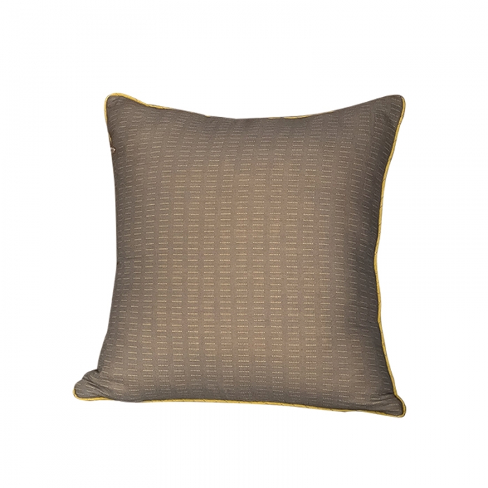 91家纺网 家纺一手货源 找家纺 美茉 2022新款双层纱滚边抱枕 灰色