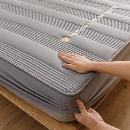 91家纺网 家纺一手货源 找家纺 （总）鑫钰 2023新款色织水洗纯棉全棉夹棉绣花床笠夹棉枕套