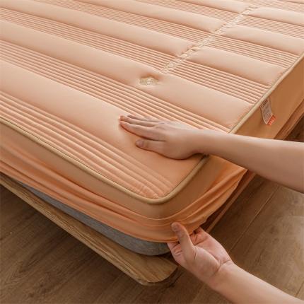 91家纺网 家纺一手货源 找家纺 （总）鑫钰 2023新款色织水洗纯棉全棉夹棉绣花床笠夹棉枕套