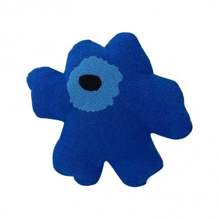 美茉 2022新款花异形抱枕 蓝色