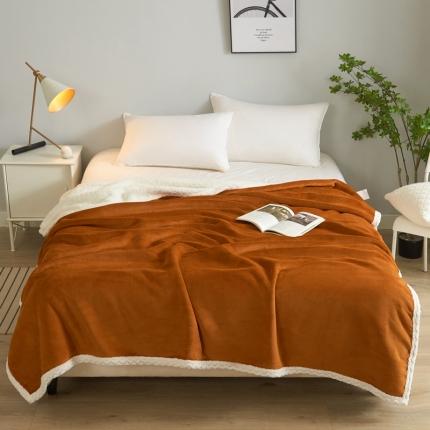 91家纺网 家纺一手货源 找家纺 (总) 馨米莱 2024新款直播爆款羊羔绒复合毛毯盖毯