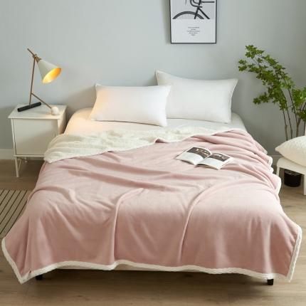 91家纺网 家纺一手货源 找家纺 (总) 馨米莱 2024新款直播爆款羊羔绒复合毛毯盖毯