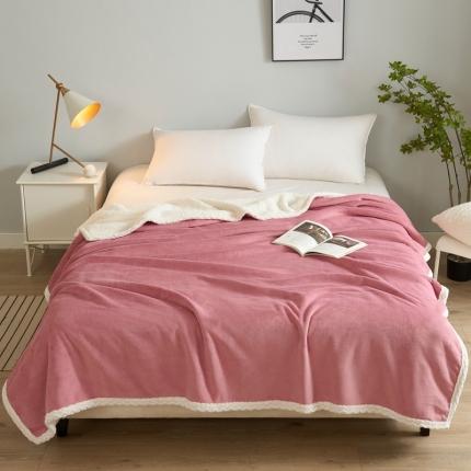 91家纺网 家纺一手货源 找家纺 (总) 馨米莱 2024新款直播爆款羊羔绒复合毛毯盖毯