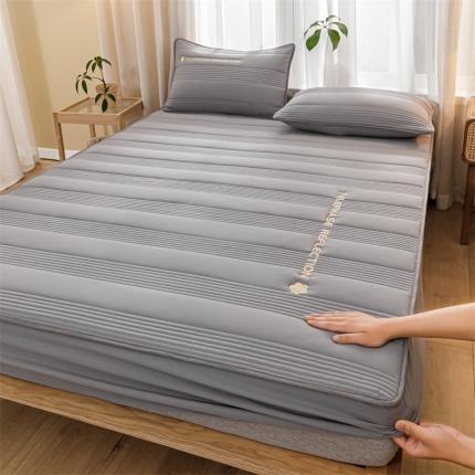 91家纺网 家纺一手货源 找家纺 （总）蓝巢 2022新款升级版全棉大豆纤维夹棉床笠-邂逅