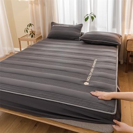 91家纺网 家纺一手货源 找家纺 （总）蓝巢 2022新款升级版全棉大豆纤维夹棉床笠-邂逅