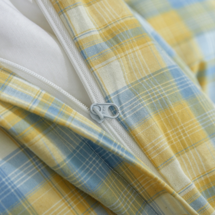 91家纺网 家纺一手货源 找家纺 （总）柠萌家居 新款A类全棉色织水洗棉三件套学生季宿舍上下铺