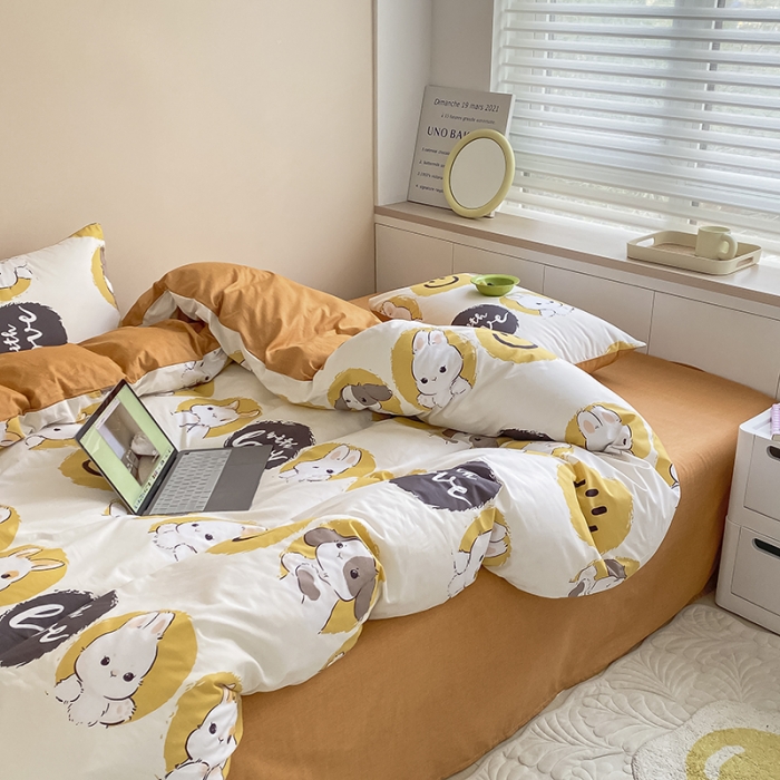 91家纺网 家纺一手货源 找家纺 麦伦 2022新款13372全棉儿童卡通系列四件套 超可爱