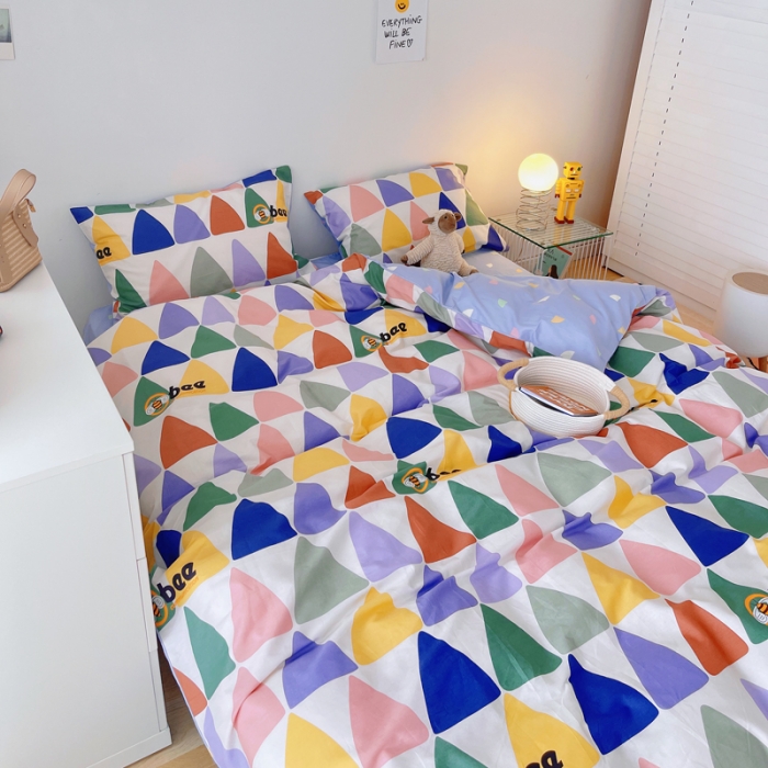 91家纺网 家纺一手货源 找家纺 麦伦 2022新款13372全棉儿童卡通系列四件套 初心