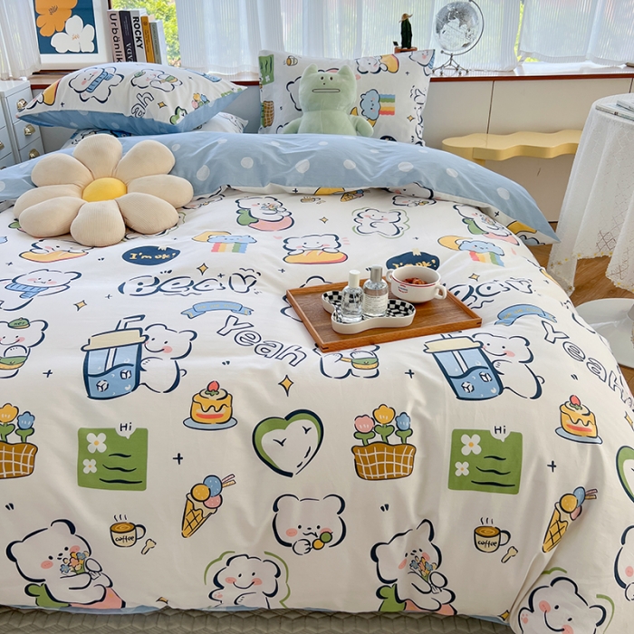 91家纺网 家纺一手货源 找家纺 麦伦 2022新款13372全棉儿童卡通系列单被套 酷爽夏日