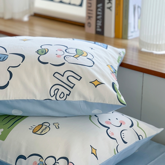 91家纺网 家纺一手货源 找家纺 麦伦 2022新款13372全棉儿童卡通系列单被套 酷爽夏日