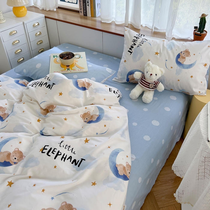 91家纺网 家纺一手货源 找家纺 麦伦 2022新款13372全棉儿童卡通系列单被套 酷爽夏日